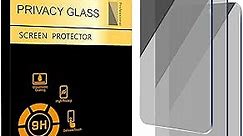 Ailun Privacy Screen Protector for iPhone 15 / iPhone 15 Pro [6.1 Inch] 3 Pack Anti Spy Private Tempered Glass Anti-Scratch Case Friendly [Black] [3 Pack]