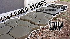 Making a paver walkway from concrete and a mold | How to