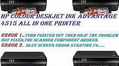 Turn printer off then on.if the problem not fixed then scanner component broken #hp 4515 all in one.