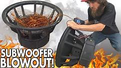Blowing $8000 Worth of SUBWOOFERS!?! The BIGGEST Subwoofer BLOWOUT EVER w/ Rare 18" SPEAKER BLOWOUTS