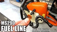 Fixing A Chainsaw That Leaks Gas - Stihl MS290 | MS390 Fuel Line Replacement