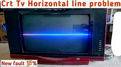 CRT TV Horizontal Line Problem| TV repair| electronics|CRT TV|TV|leno tv| vijay electronics