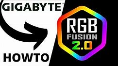 Using RGB FUSION 2.0 from Gigabyte for Motherboard RGB Control - Overview