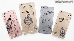 DIY💎MAKING iPHONE 6 × 6 PLUS CASES - ETSY iPhone 7 and 7 PLUS// DIY Phone Cases Covers Doodle Art