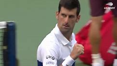 Novak Djokovic reacts to Round 3 victory