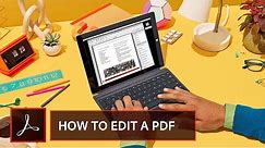 Getting Started: The Basics of Editing a PDF Document