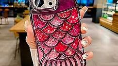 Compatible with iPhone 15 Pro Max 6.7" Phone Case Plating Bling Colorful Fish 3D Clear Cover Soft TPU Cute Camera Protection Shockproof Back for Women Girls Glitter iPhone Case, Purple