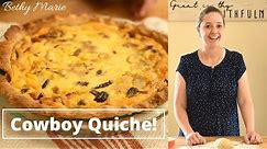 How to make Cowboy Quiche (recipe from The Pioneer Woman)