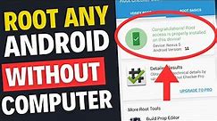 How to Root Android Phone Without Computer | One click Root Method