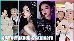 Jannatul☘️Mitsuisen✨Aesthetic ASMR Makeup &Skincare Routine✨Satisfying makeup asmr compilation🌿353