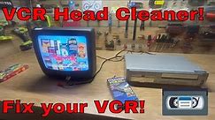 Maxell VCR Head Cleaner Review! How to Clean Your VCR Heads with the Maxell Dry Tape!