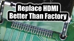 Replace HDMI connector on Xbox Series X Better Than Factory - Tools and techniques.