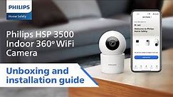 How to Install Philips HSP 3500 Indoor Wifi Camera? | Unboxing & Installation Guide