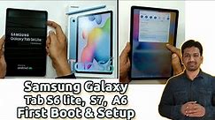 First Time Setup Samsung Tab S6 Lite 10.4” Display & S Pen Setup Tutorial | How To Set Up Galaxy Tab