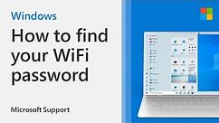 How to find your WiFi password using Windows 10 | Microsoft