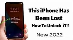 This iPhone Has Been Lost..? How To Unlock Lost/Stolen/Disabled/Unavailable/Security Lockout iPhone✅
