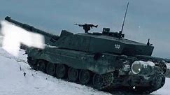 A Lonely Ukrainian Challenger 2 Tank In The Snow A Symbol Of