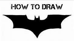 How to draw Batman Logo| ART AND DRAWING