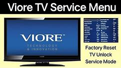VIORE TV | How To Access Viore TV Service Menu | Open Viore TV Factory Settings Reset Menu