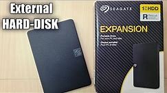 Seagate Expansion 1 TB External Hard Drive Portable HDD Unboxing and Review