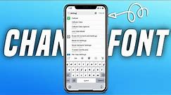 How to change system font in iphone | How to change font in iphone | Change system font in iPhone