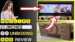 UNBOXING & REVIEW Philips 65inch 4K Ultra Hd Smart TV 5000 series Vlog #tv