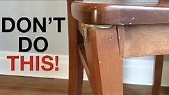 Bad Furniture Repair and How to Fix It - Woodworking Restoration