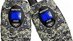Retevis RT628 Kids Walkie Talkies,Army Toys for 5-13 Year Old Boys Girls,FRS Walkie Talkie for Kids,Gifts for Birthday Outdoor Camping(1 Pair Camo)
