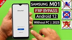 Samsung M01 Frp Bypass Android 12 Without PC | Without Backup/Restore Apps New Method 2023