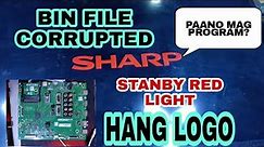 SHARP HANG ON LOGO/STANBY RED LIGHT