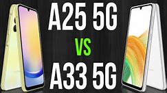 A25 5G vs A33 5G (Comparativo & Preços)