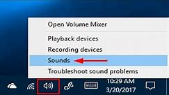 How to make a Sound Control Panel shortcut for your Taskbar in Windows 10