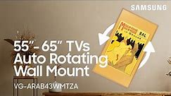 Wall mounting your 55”-65” Frame or Neo QLED TV with the Auto-Rotate Wall Mount | Samsung US