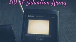 Casio TV-470 Thrifted for $10 in Toronto #casio #portabletv #vintage #tv #retro #synthwave