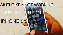 IPHONE 4/4s/5/5c/5s/6/6s SILENT KEY NOT WORKING||| OPTIONAL METHOD TO FIX IT |||| 100% WORKING