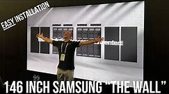 🔥INSANE🔥 Samsung 146" The Wall Modular TV Walkthrough and INSTALLATION Details / IAB 146 2K or 4K