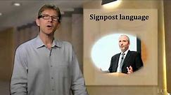 Listening: Unit 6: Signpost Language