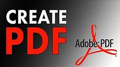 How to Create PDF File
