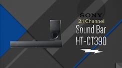 Sony 2.1 Ch. Black Sound Bar With Wireless Subwoofer HTCT390 - Overview