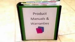 Our Manuals and Warranties Organization {how to organize}