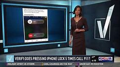 VERIFY: Does pressing the iPhone lock 5 times call 911?