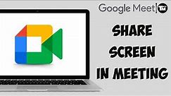 How to Share Screen on Google Meet 2024 (EASY)