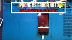 iPhone 5s error 4013 /red screen error / stuck on boot loop logo/full repair guide