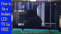 How to fix a broken LED TV for FREE and give it a second life | LED TV Repair