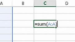 Add Up (Sum) Entire Columns or Rows in Excel - Automate Excel