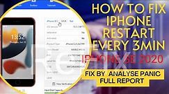 How to fix iPhone SE 2 Restart every 3 minutes| idevice Panic Log analyser |Panic Log Mic1 Error