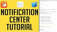 iOS NSNotificationCenter Tutorial