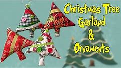 Christmas Tree Garland and Tree Ornaments | The Sewing Room Channel