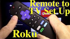 How to pair Roku remote to tv Easy Set Up How-to video