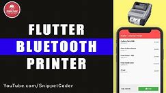 Flutter - Bluetooth Printer - Thermal Printer